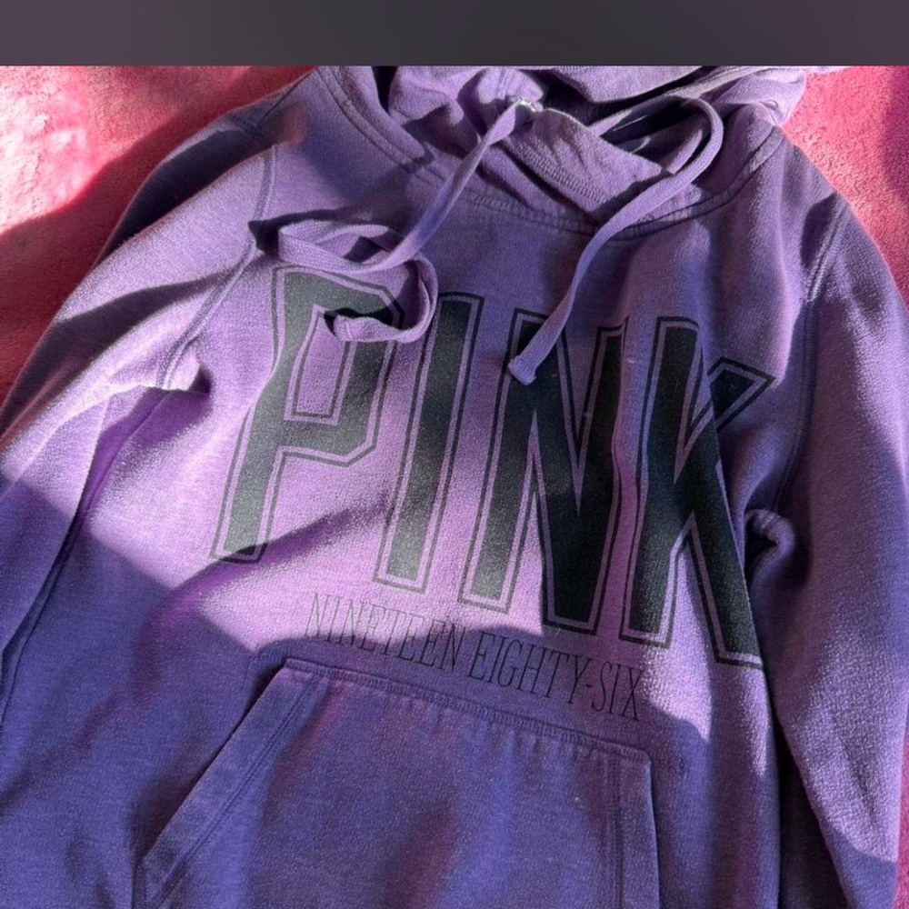 Purple Hoodie with Bold Lettering